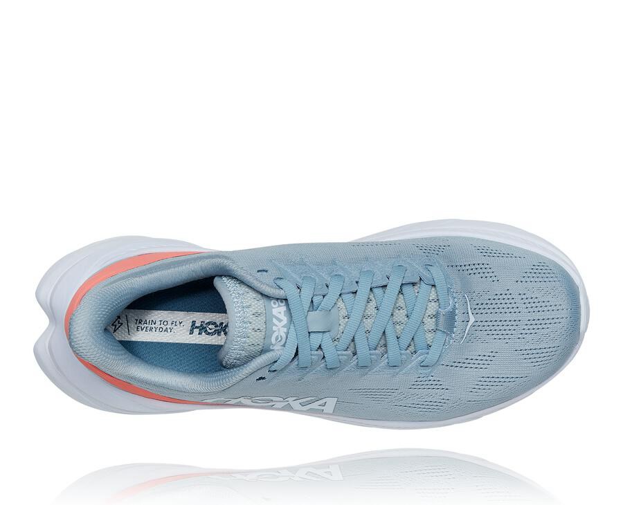 Chaussure Running Hoka One One Mach 4 Femme - Bleu/Blanche - VMB-042736